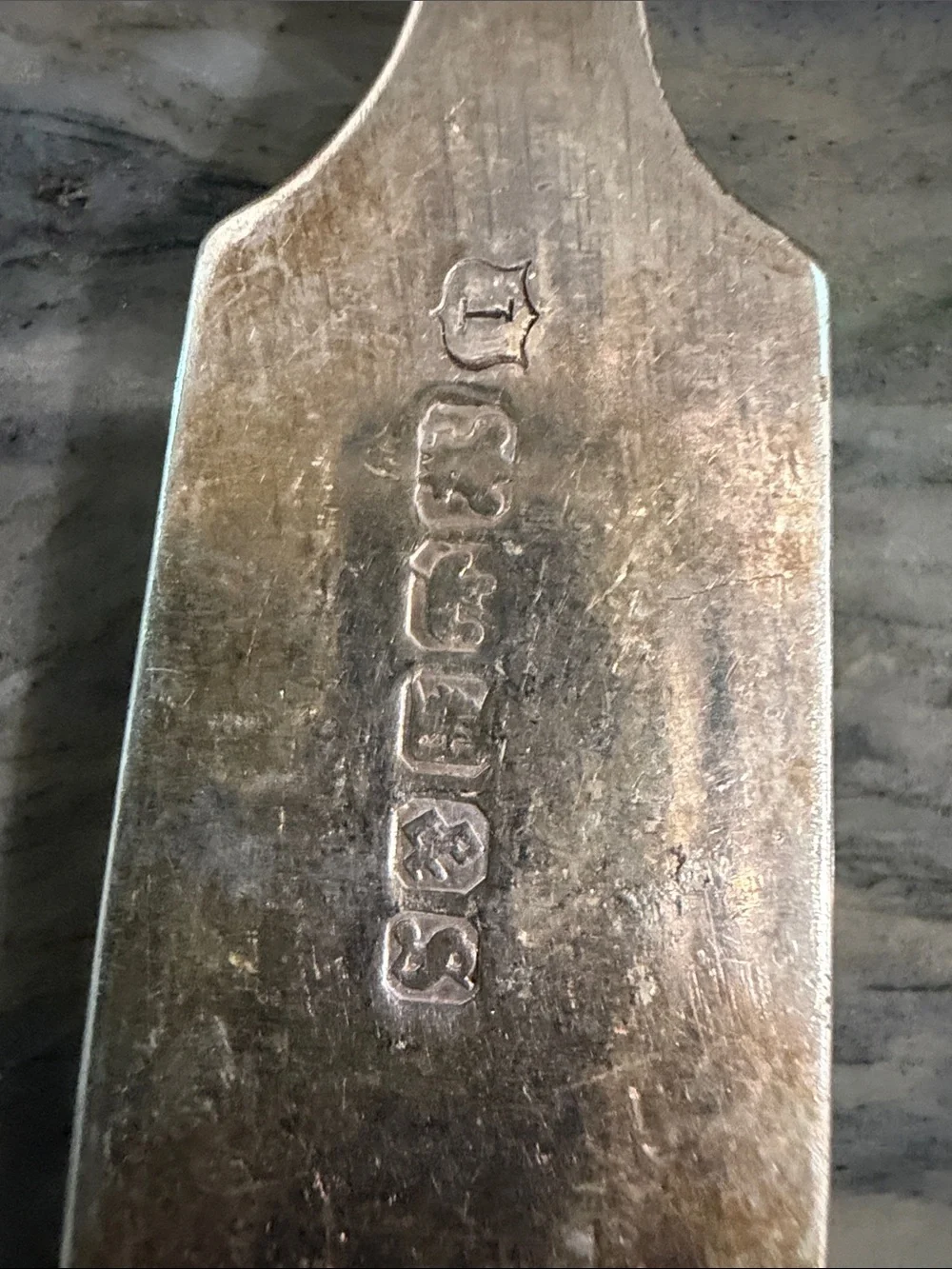 Vintage Monogrammed Silver Dinner Forks - Set of 8